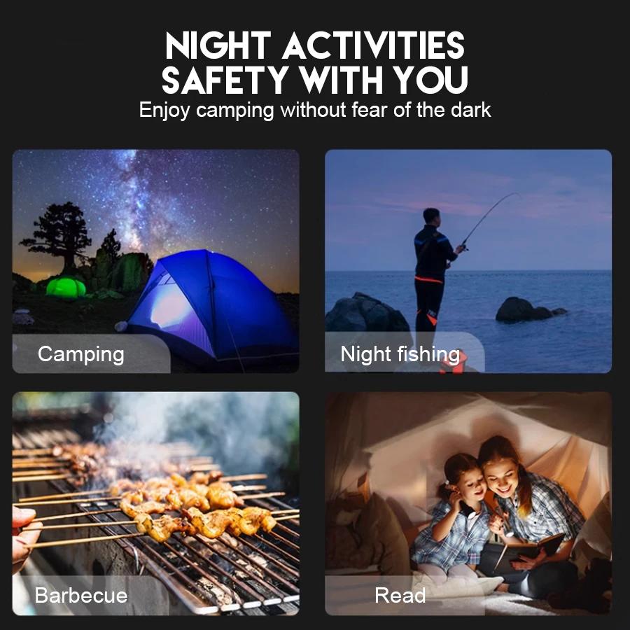 Portable LED Camping Light 3 Lighting Modes Use 3*AAA Battery Camp Lamp For Outdoor Waterproof Camping Hiking Emergency Lantern