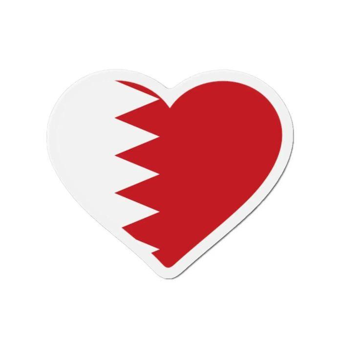 Aimant Coeur Drapeau Bahreïn - Multicolore - 10 cm - 50 pièces - Résine synthétique - Mixte