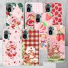 Strawberry Cartoon Girl Phone Case Shell For Xiaomi Redmi 9C 10C 12C 13C 14C 12 13 10A 10 9A 9 9T 8A 8 7A 7 6A 6 Pro K80 K70 K60