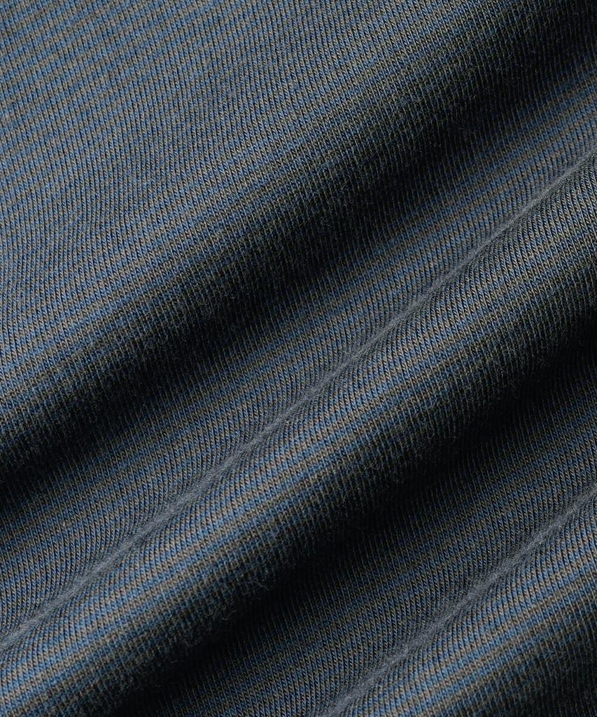 JEMUT Proper Striped Short Sleeve T-Shirt Vintage Blue Oyst2637