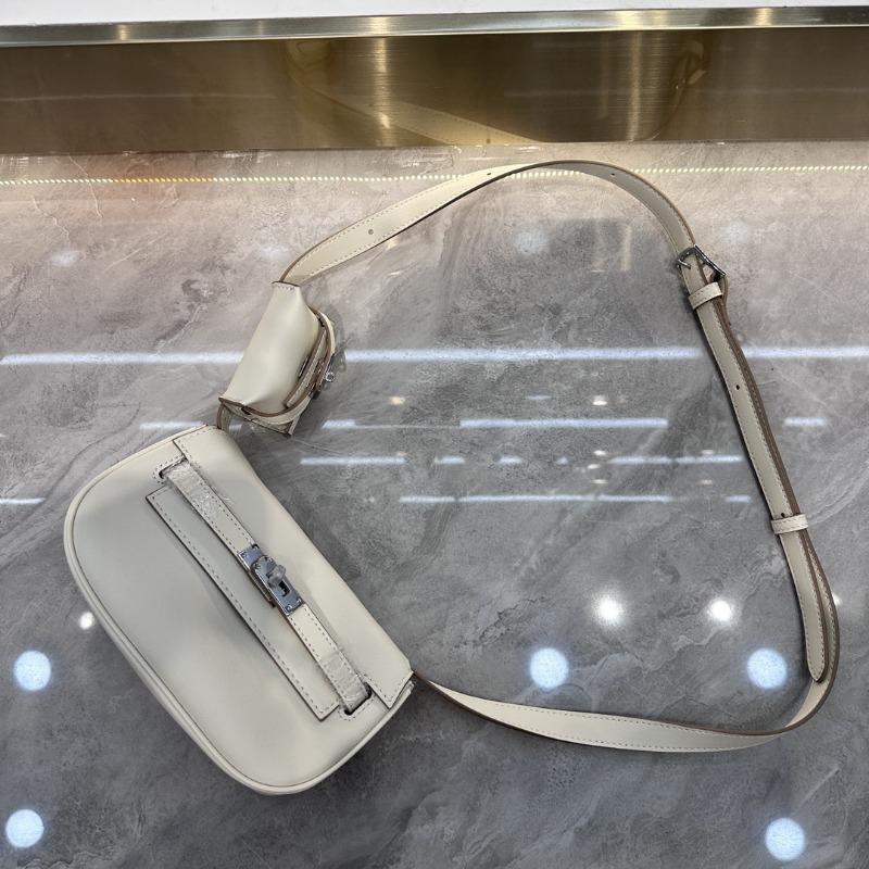 Women's Bag New Bag Two-in-one First-layer Cowhide Mini Messenger Bag Tangyuan Fanny Bag Leather Small Satchel
