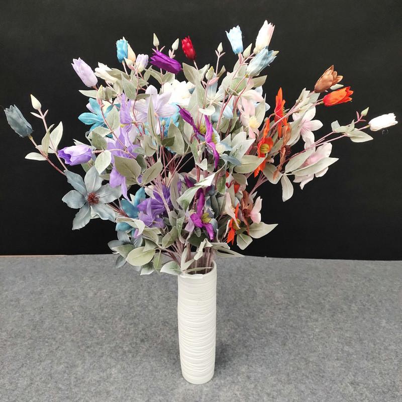15color Faux Iris Flower Arrangement For Party Celebrations And Photography Props