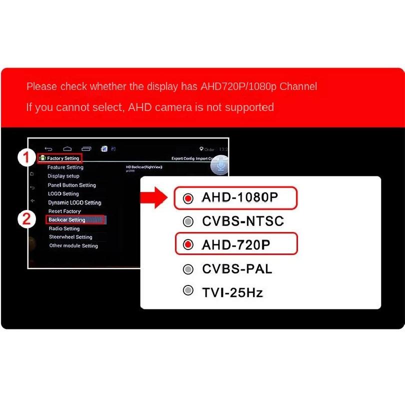 AHD720/1080P dynamic trajectory of car-mounted Phnom Penh reversing camera fisheye HD trajectory of reversing rearview camera.