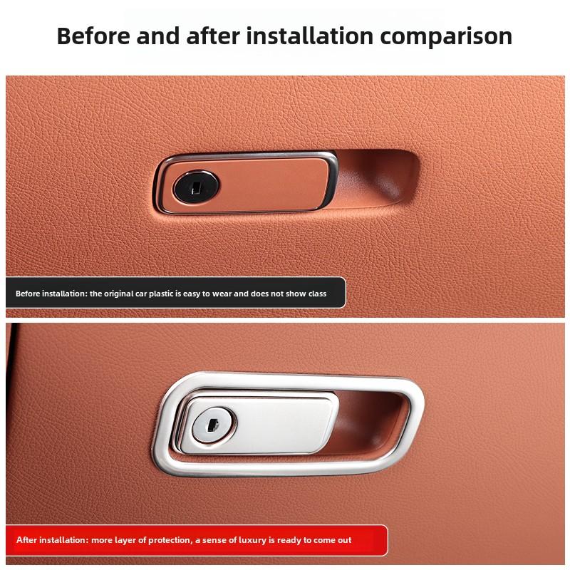 2025 Gorące grille wyścigowe do Mercedes-Benz W223 Klasy S 2021-2025 produkty do wnętrza S400L S450L 480L zmodyfikowany schowek na rękawiczki dekoracyjny