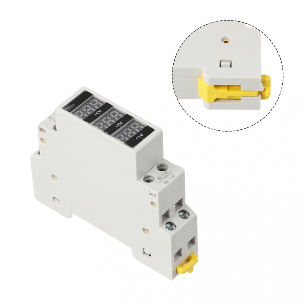 Din 35mm Standard Guide Rail Tools Long Three-phase Ammeter