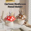 Polka Dot Mushroom Storage Box Student Dormitory Desk Stationery Sundries Pen Holder Bathroom Makeup Brush Storage Box