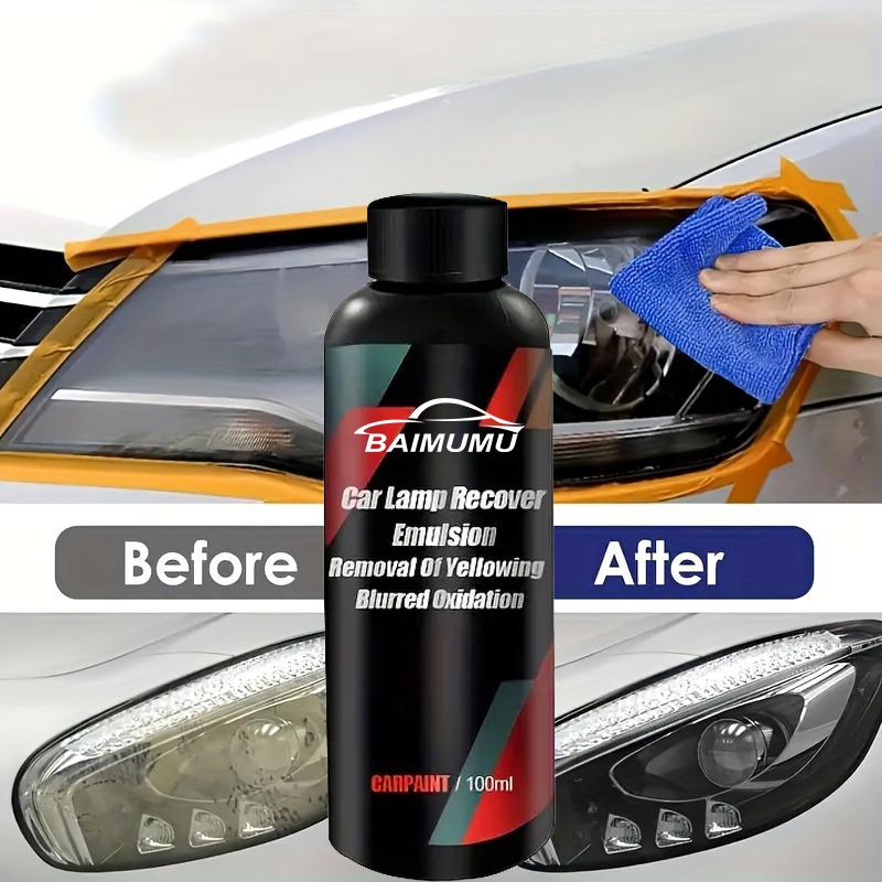 3.38 Oz Car Headlight Repair Kit - Clear Coat To Repair Oxidation, Yellowing and Scratches