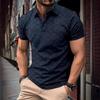 European and American Ins Cross-border Summer POLO Shirt Jacquard Plaid Men's Sports Polo Shirt