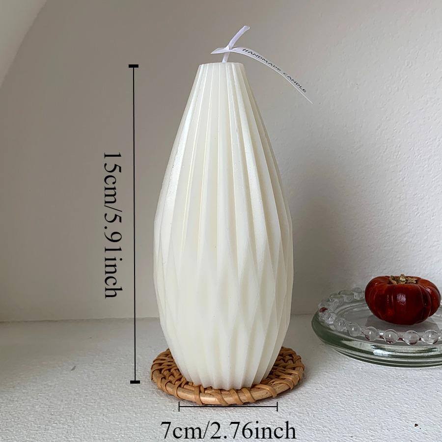 1pcs Nordic Style Cylindrical Candle Smokeless Candle for Wedding, Party, Birthday Decoration, Nordic Home Decoration, Bedroom