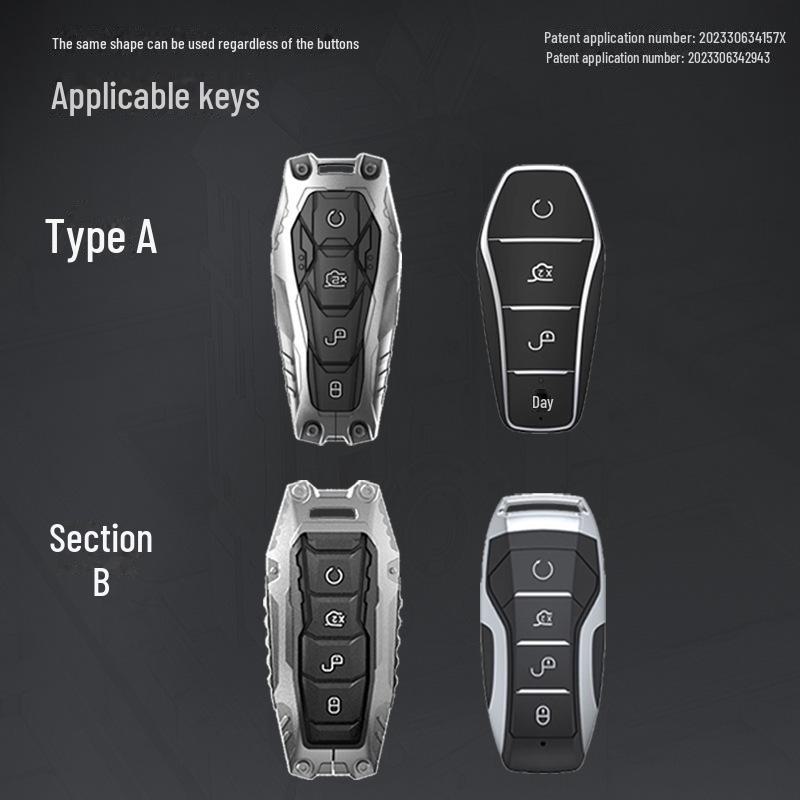 Husă de protecție pentru chei pentru 2023 BYD Dolphin, Hanyuan Plus, Tang New Energy, Seal Alloy Trend
