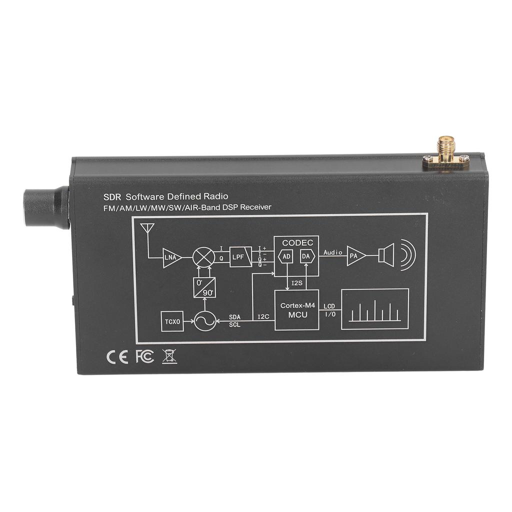 DSP SDR Radio Receiver Portable Shortwave Radio Receiver 4.3 Inch Touch Screen 100KHz To 149MHz FM MW SSB CW HAM