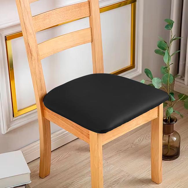 Black Eco Leather Cover For The Chair Seat