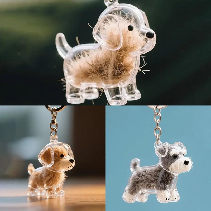 Transparent Dog Hair Souvenirs Case Dog Hair Hair Storage Capsule Pendant Puppy Hair Storage Box Charm Pet Collection Pendant