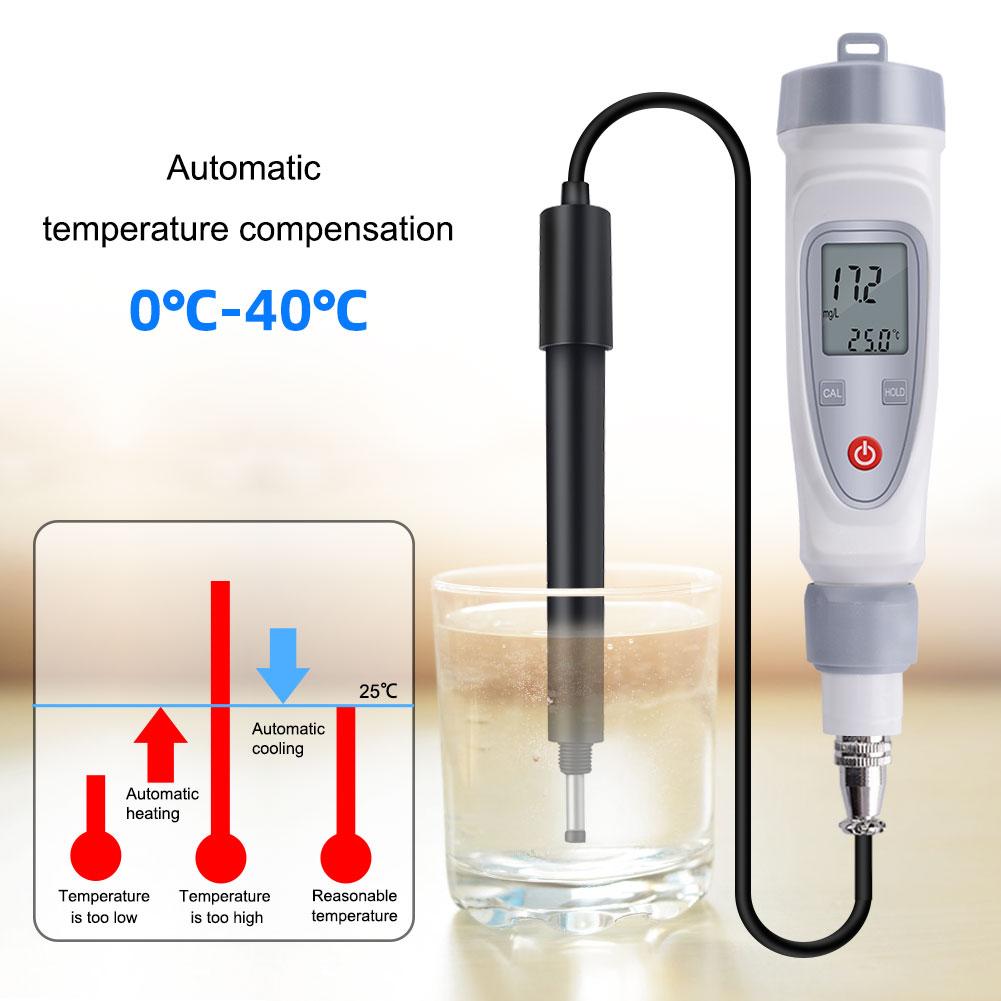 JPB-70A Dissolved Oxygen Analyzer with DO Probe Water Quality Monitor DO Meter Aquaculture