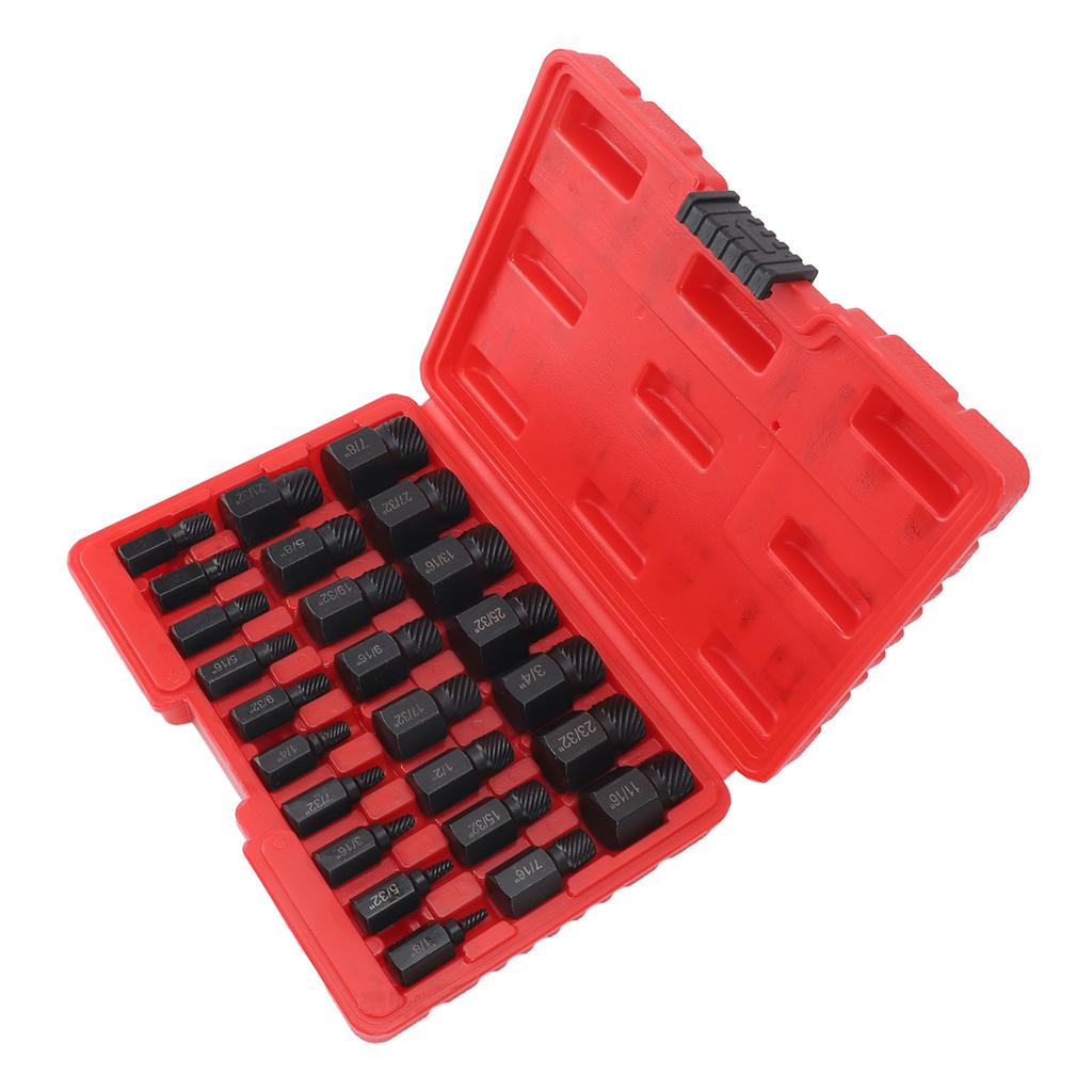 25 Pieces Screw Extractors Hex Shank   Screw Remover Tool for Damaged Broken Stripped Screws  s