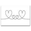 Family Together Line Draw Art Painting Modern Canvas Poster Print Minimalist Wall Art Pictures for Living Room Home Decor