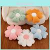 Luxurious Rabbit Hair Plush Daisy Cushion For Office Home Decor Support Pillow