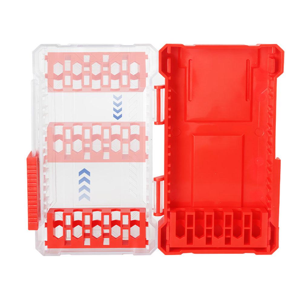 Compact Dimensions Drill Bit Storage Box Hex Shank Organizer