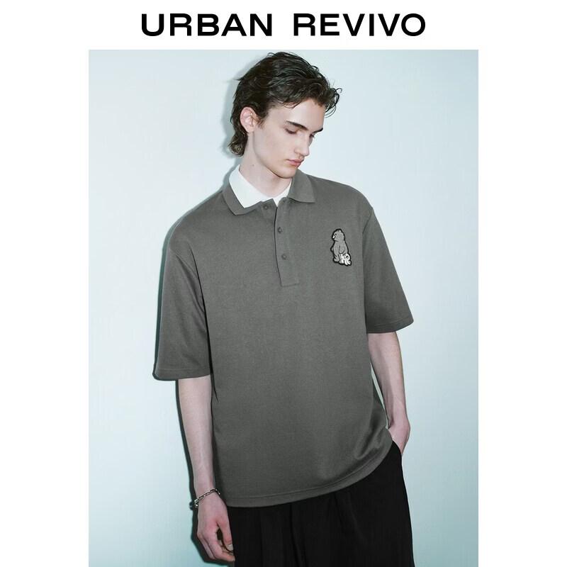 Men s Casual Embroidered Polo Shirt XS