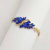 European and American Fashion Resin Flower Bracelet with Diamond S-Shaped Design for Women