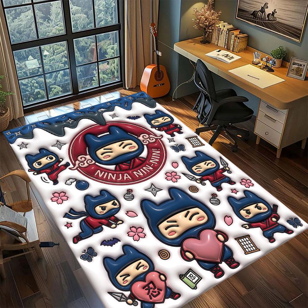 Tamagotchi anime character Carpet for Living Room Bedroom Home Decor Cool Movie Mat Play Floor Mat