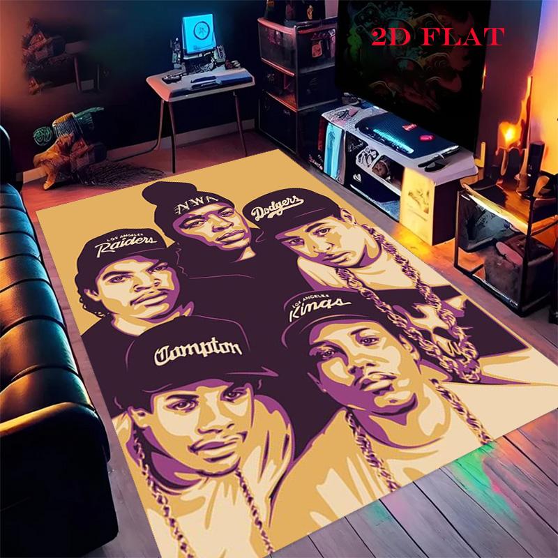 Ice Cube Hip Hop Graphic Art Carpet Doormat Floor Mats Office Chair Cushion Protective Pad Art