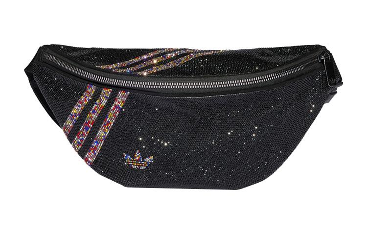 Adidas Originals Trefoil Polyester One Shoulder Crossbody Fanny Pack Regular Women s Black HD7036
