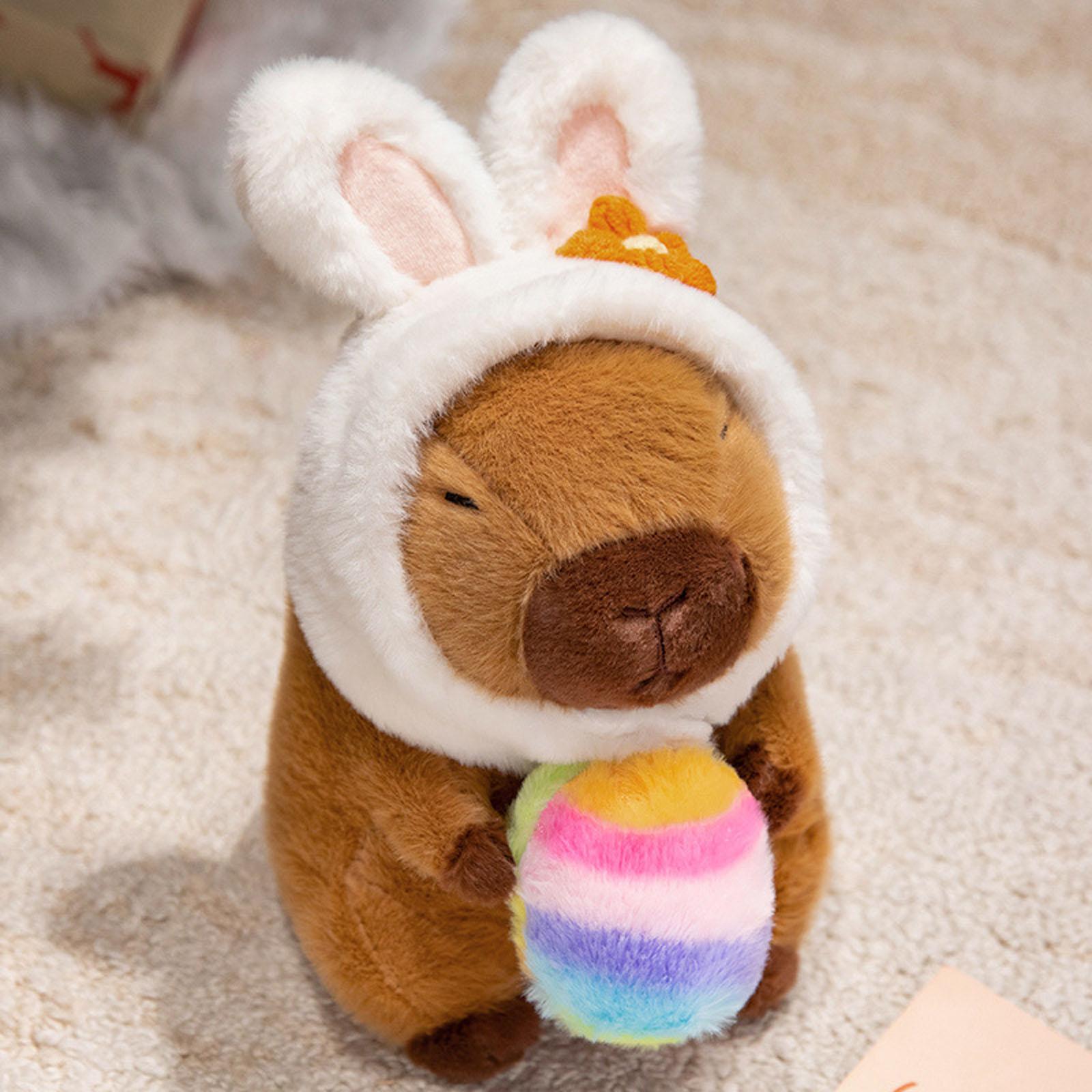 

Easter Eggs,plush Toys, Dolls, Bunny Ear Hats, Egg-hugging Dolls One Size білий