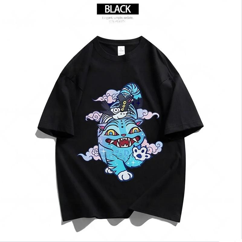 

Cartoon Anime Film Kpop Demon Hunters Print T-shirt For Men Women Adult Clothes Summer Cotton Outdoor Wear Hip Hop Fashion Tops S