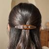Vintage Acetate Hair Clip Retro Rhinestone Side Bangs Clip Y2K Spring Clip  Gift Presentation