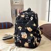 Cartoon Print Student Schoolbag Women's Backpack Large Capacity Backpack