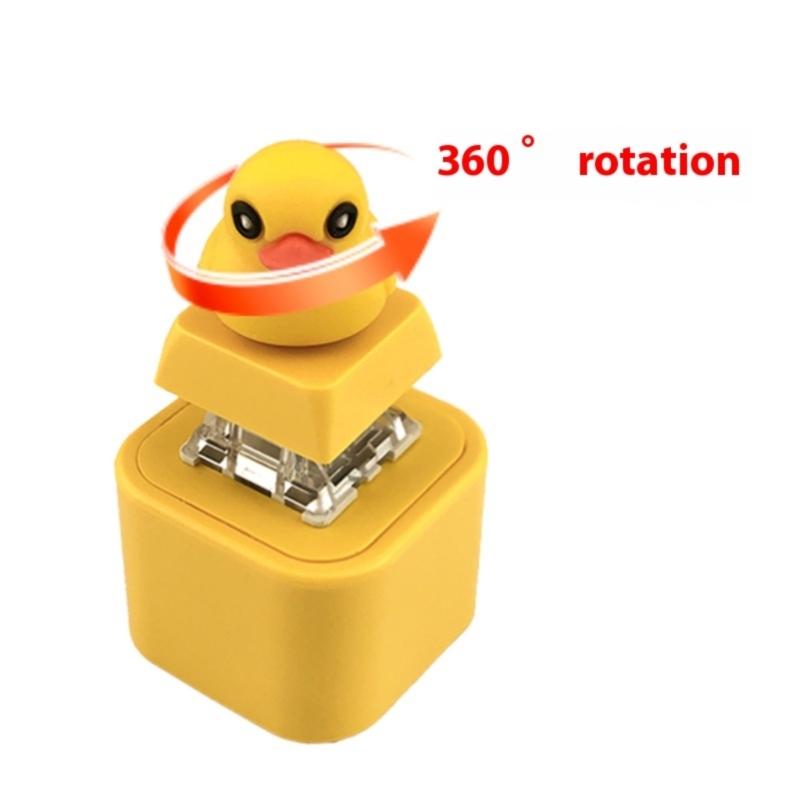 Duck Fidgety Toy Quacking Fidgety Toy Rechargeable Duck Key Chain Stress Relief Sensory Game Squeaky Home Decoration