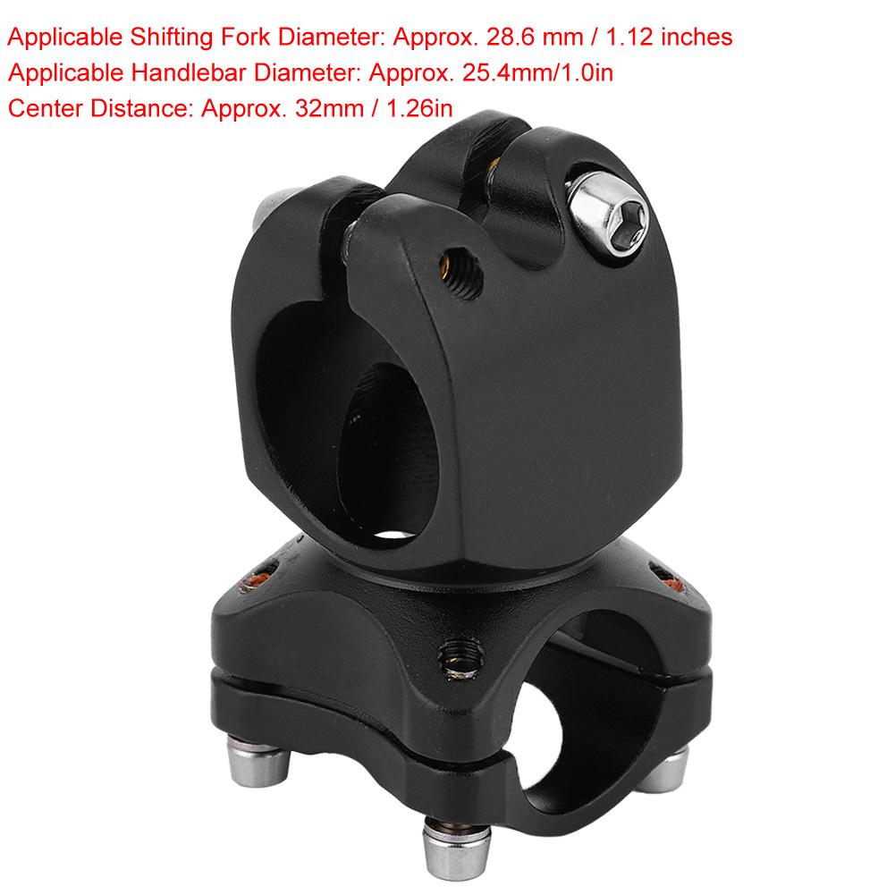 25.4*38 Aluminum Alloy Mountain Bike Short Handlebar Fixed Stem Cycling Accessory