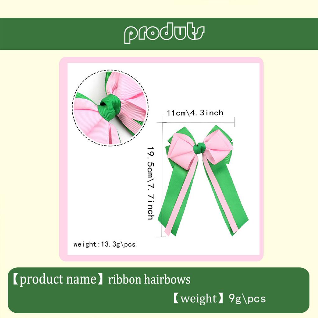 Hair Bows Hair Clip Hair Ribbon Ponytail Holder Styling Accessories Slides Metal Clips Hair Ornament for Women Girls