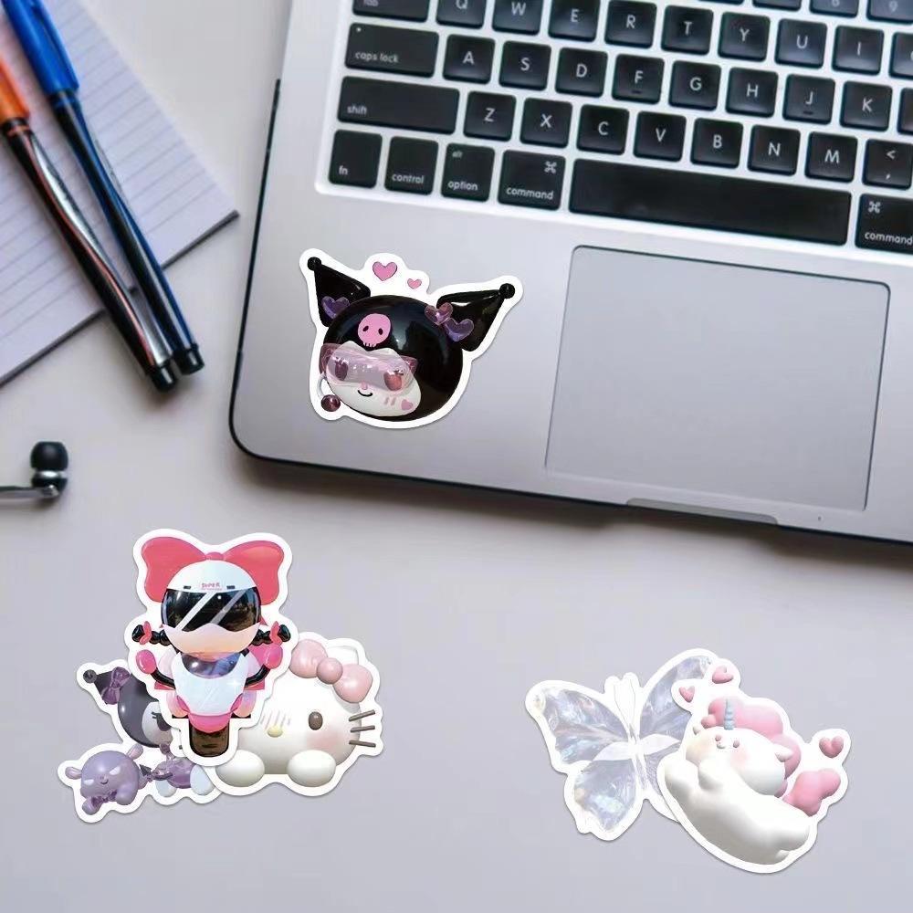 100Pcs Cartoon 3D Cute Sanrio Graffiti Stickers Waterproof Decals Stickers For Laptop Phone Thermos Ipad Diy Stickers Kids Gift