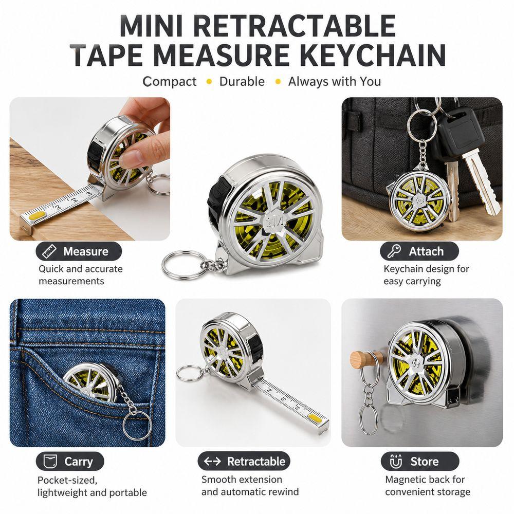 2M Keychain Tape Measure Waterproof Pocket Tape Measure New Measuring Tape  Body Measurement