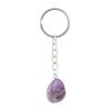 Natural Stone Irregular Stone Agate Crystal Keychain Pendant Bag Buckle Key Chain K02
