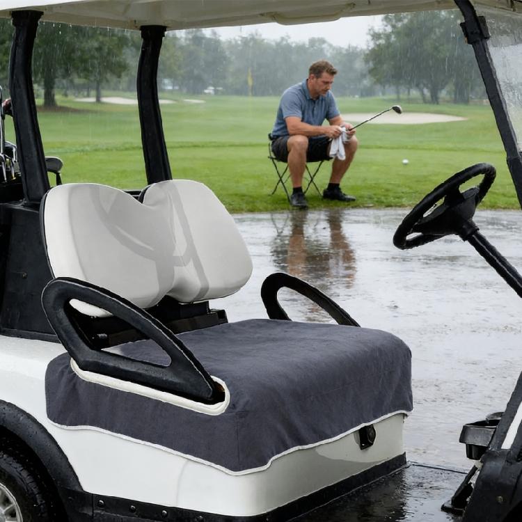 Capacious Golf Cart Seat Cover Designed For Complete Coverage And Pleasant Sensation During Play