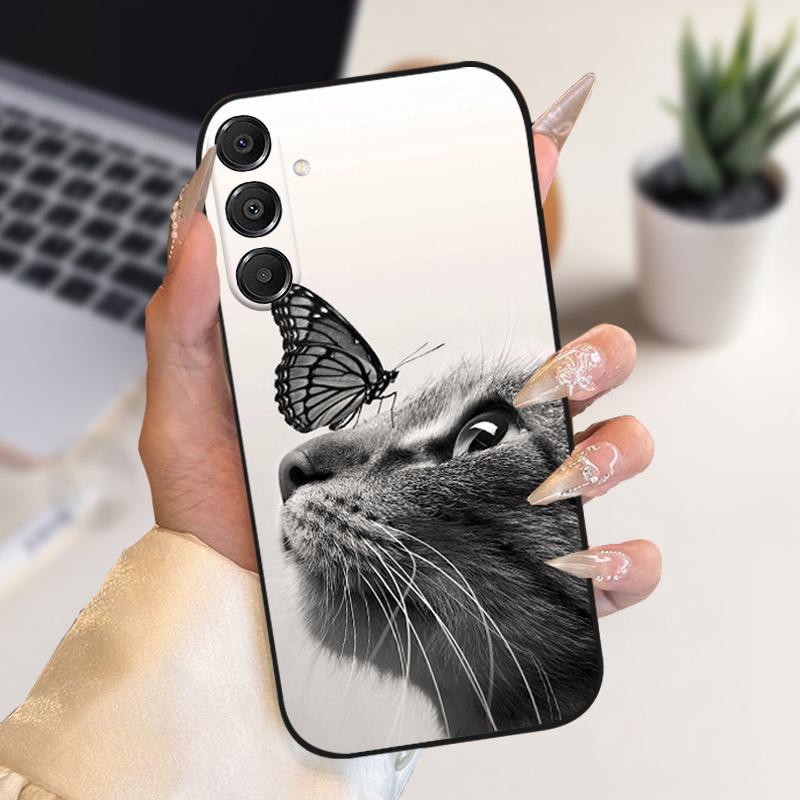 For Samsung Galaxy A17 Case Cover Soft Silicone TPU Shockproof Bumper For GalaxyA17 5G Protective Phone Casing A 17 Cartoon Capa
