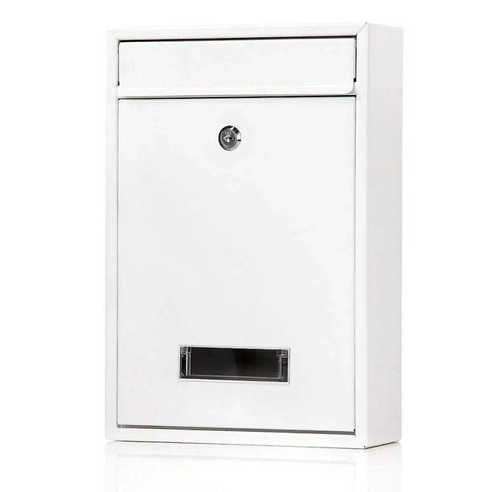 Iron Tinplate Letter Boxes Safe Locking Metal Email Suggestion Box Large Mail Drop Box  Garden