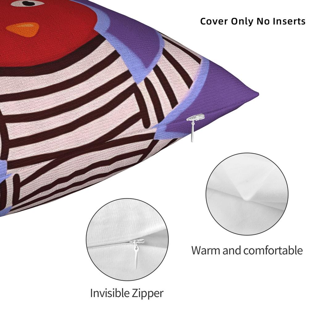 Comedy 31 M-Minutos Pillow Case Red Bunny Graphic Pillow Cover Funny Pillowcases For Sofa Home Decor