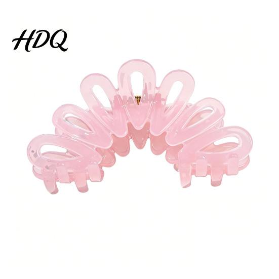 Hair Clip Back Head Shark Clip Large Hollow Petal Shape Claw Bun