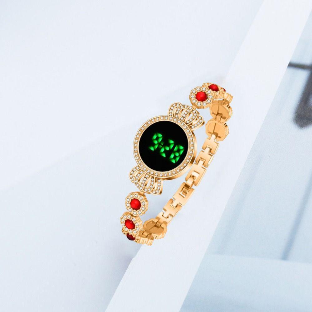 Exquisite Touch Digital Wrist Watches Elegant Rhinestone Wristwatch Ladies Business Watches  Gifts