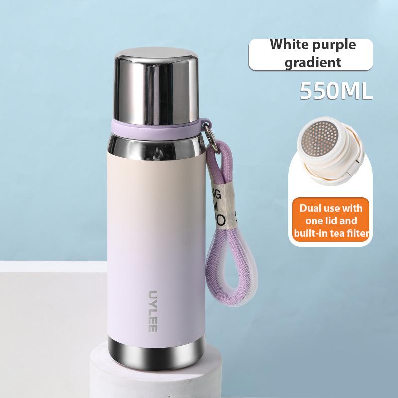 316 Stainless Steel Insulated Cup Large Capacity Simple Vacuum Cup Portable Student Bullet Head Sports Insulated Water Cup
