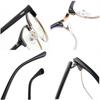 Classic Semi Rimless Anti Blue Light Blocking Glasses Men Square Rice nail Eyeglasses Frames Computer Glasses