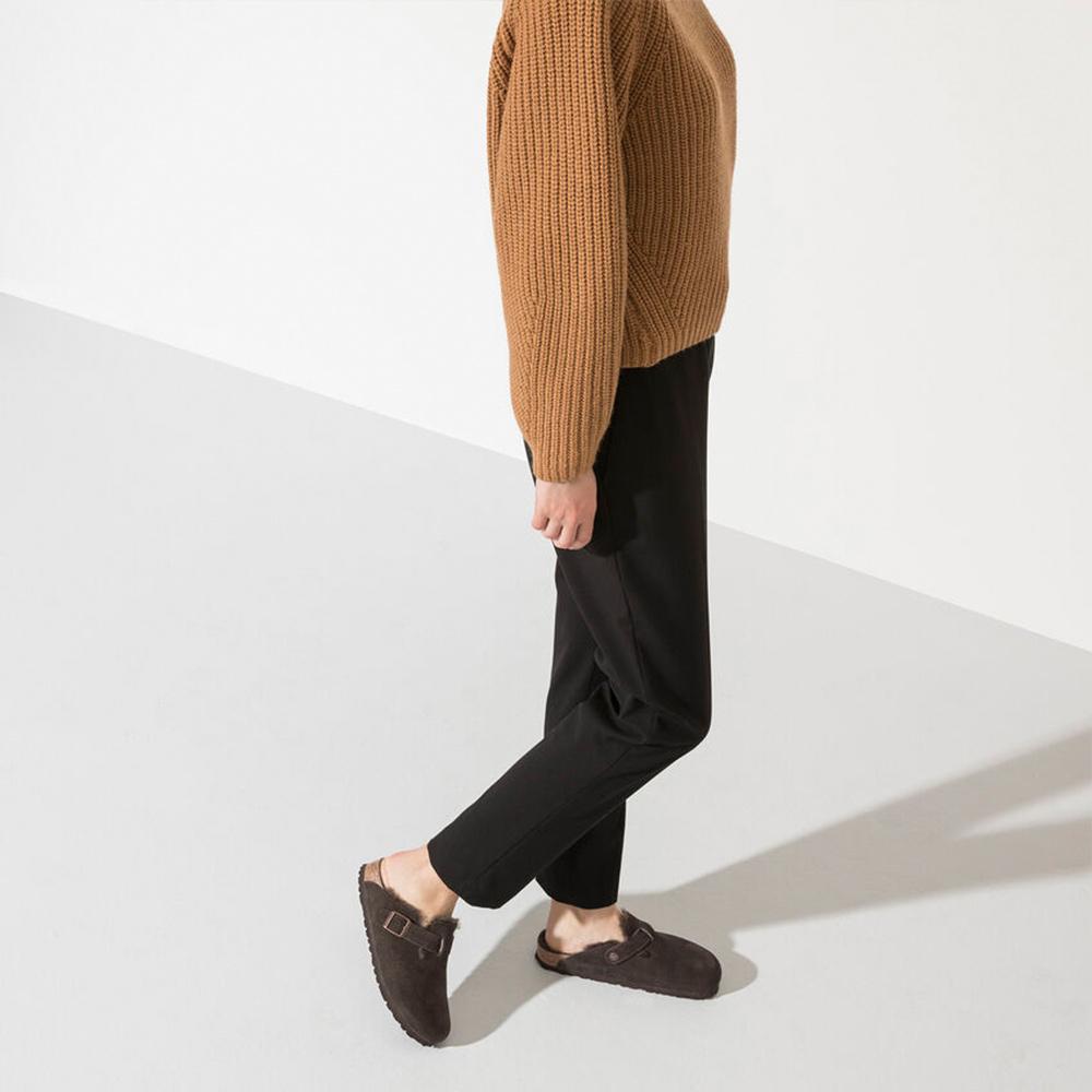 Boston Birkenstock Shearling Suede 'Mocha' 1020567