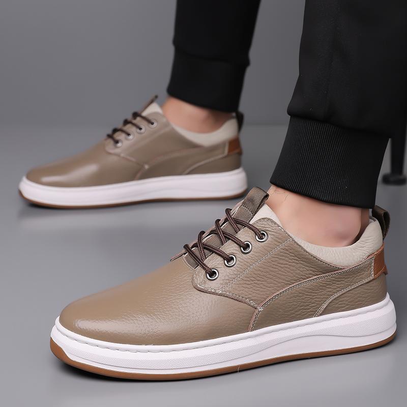 Fashion High Quality Men Casual Leather Business Shoes Comfy Fashion Brand 2025 New British Style Trendy Footwear Office Oxford Shoes