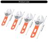 Strong Adjustable Spanner Device 30mm Jaw Capacity Slip Resistant Grip For Bathroom Household Repairs Kitchen Pipe Fixes
