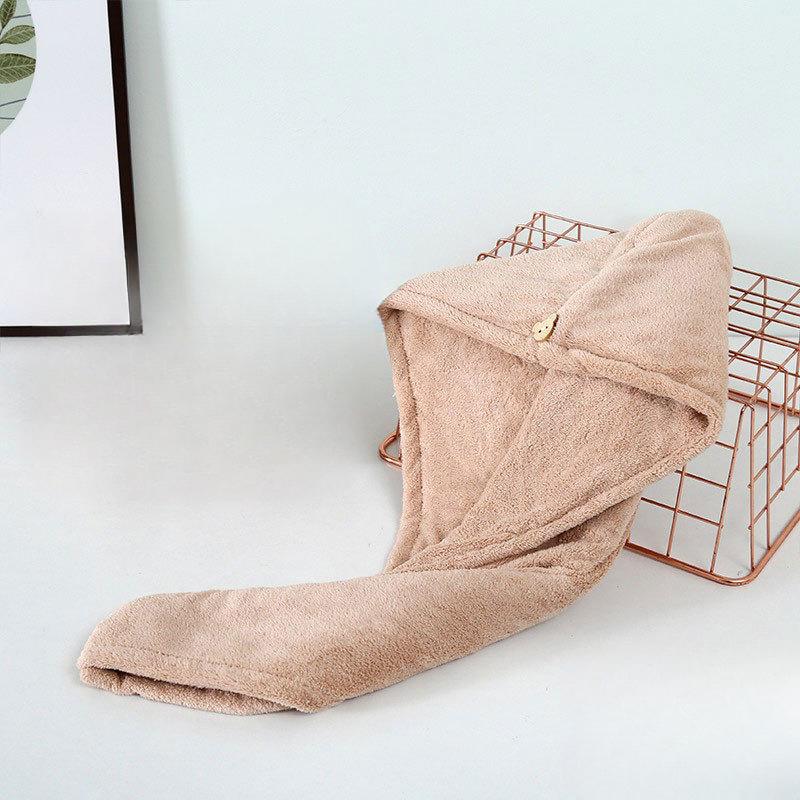 1pc Women Quickly Dry Hair Hat Soft Microfiber Super Absorbent Towels Shower Cap Bath Hats for Lady Turban Head Girls Hair Towel