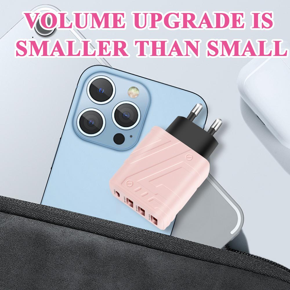 Carregador PD USB Tipo C de alta velocidade, carregamento rápido, adaptador de parede para celular para iPhone 16 15 14 Huawei Xiaomi Samsung S23